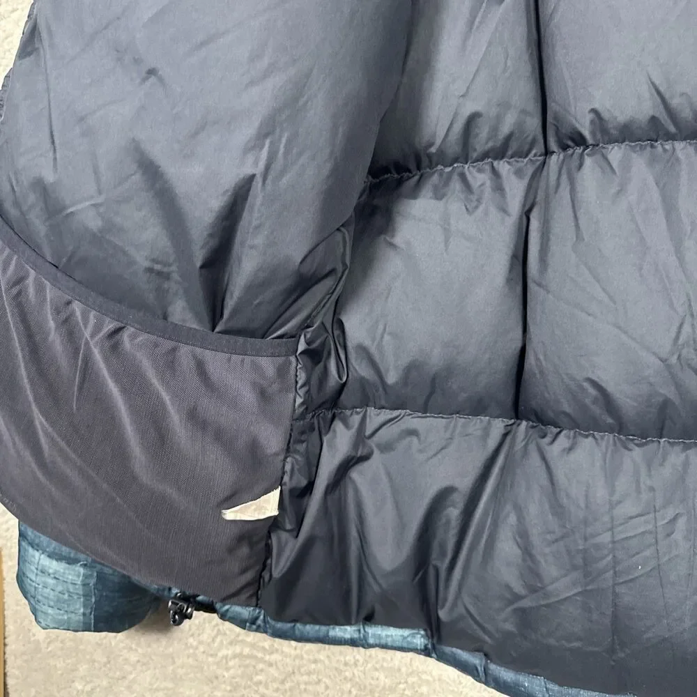 North Face Men's Novelty Nuptse Jacket -  Down Lining Medium Denim Pattern